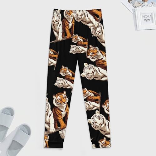 Funny Tiger Men's Pajamas Pants Lightweight Sleep Lounge Pant Pjs Bottoms Casual Sleepwear4