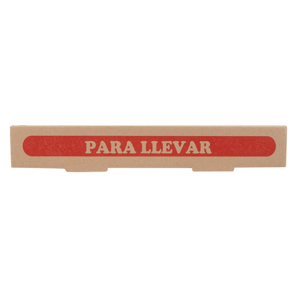 Garcia de Pou 100 pezzi - Scatole per pizza 'Thepack' 330 G/M2 26 x 26 x 3,8 cm naturale cartone ondulato microcanale