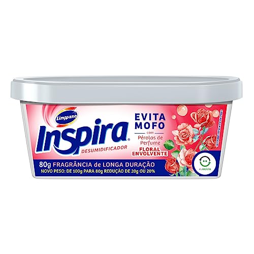 Limppano Evita Mofo Desumidificador Inspira 80G - Fragância: Floral Envolvente