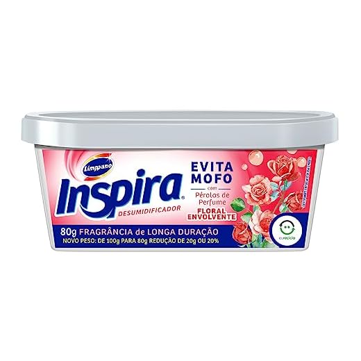 Limppano Evita Mofo Desumidificador Inspira 80G - Fragância: Floral Envolvente