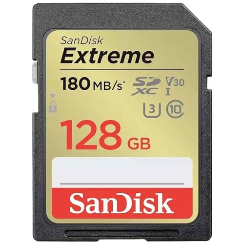 SANDISK - Cards Extreme Plus 128 GB SDHC-Speicherkarte 190 MB/s, 90 MB/s, UHS-I-Klasse