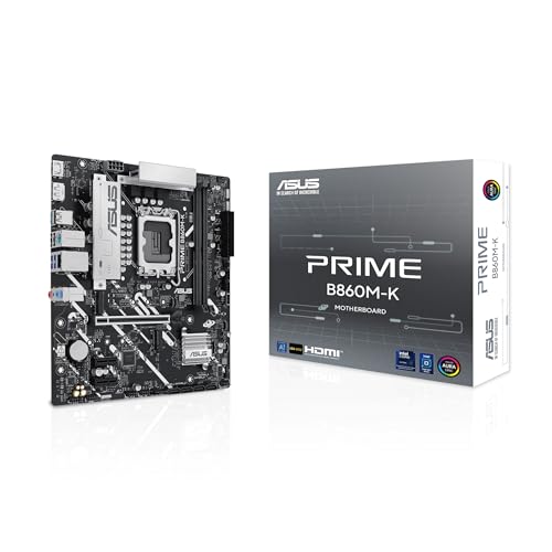 Amazon | ASUS PRIME B860M-K Intel mATXマザーボード、6+1+1 Discrete