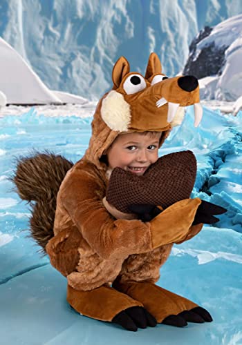 Disfraz infantil Scrat Ice Age con capucha y garras miniatura 6