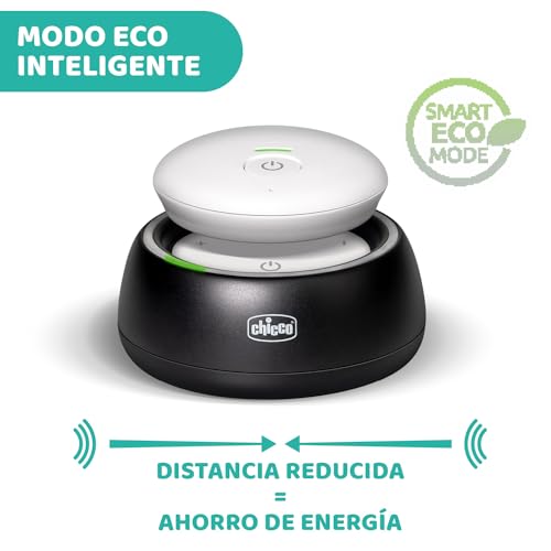 Miniatura 4 de Chicco Vigilabebés Audio Con Tecnología Dect Y Luces De Colores, 300 Metros De Alcance, Micrófono Sensible, Activación Por Voz, Modo Eco Inteligente, Batería De Larga Duración Recargable - Negro