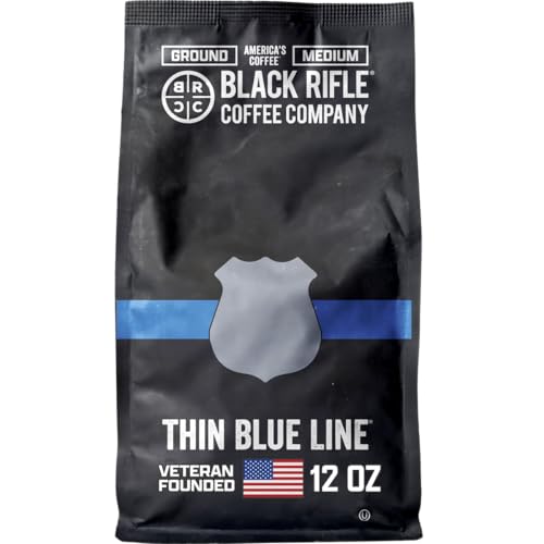 Black Rifle Thin Blue Line Ground Coffee