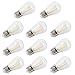 Jerys Light Bulb, E27 Bulb Warm Light 10Pcs for Bedroom for Home for Office for Hotel