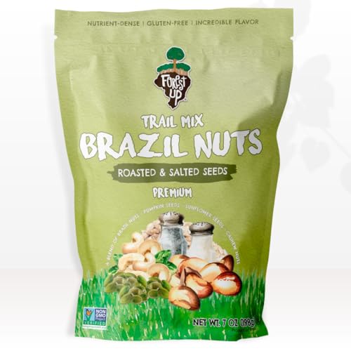 Image of Trail Mix Nuts and Seeds - Brazil Nuts, Cashews, Pumpkin Seeds and Sunflower Seeds 7oz - Healthy Snack, Gluten Free, Non-GMO, Vegan -Forest Up