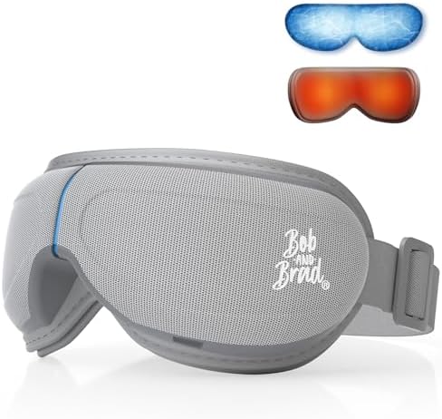 BOB AND BRAD Eye Massager with Heat and Cooling, EyeOasis 3 Eye Mask for Migraines FSA Eligible/HSA Eligible, Heated Face Massager for Eyes Strain Relief Improve Sleep, Birthday Gifts for Women Men