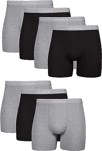 Image of Hanes Men's Red Label of Boxer Briefs (Pack of 7)