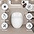 1-Piece Egg Shape Toilet with Single Flush 1.28 GPF, Compact Toilet with Ceramic, Comfort Height, Easy Clean, High Efficiency Flush