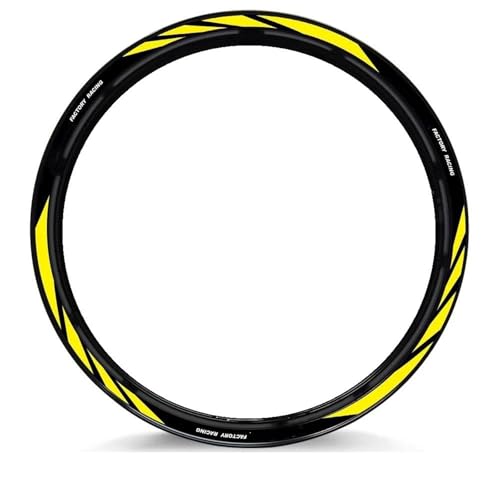 Felgen Aufkleber Felgenaufkleber Für Aprilia RS150, RS250, RS660, GPR, APR, Shiver 750, 900 (17 Zoll) – Reflektierende Streifenaufkleber Für Naben Motorrad Dekor Felgenaufkleber(Farbe 5)