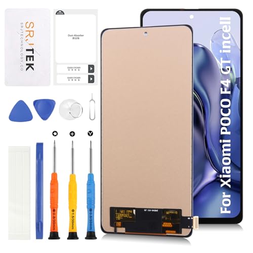 SRJTEK For Xiaomi POCO F4 GT SIMt? 6.67C` yTFT Not OEMAw@\͂܂z tplʌCp VI~ ^b`plZbgLCDfBXvC^b`XN[ fW^CU[ +Cc[L