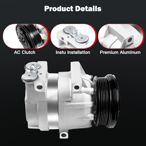 Image of AC Compressor w /Clutch for Pontiac Grand Am for Chevrolet Impala 1996-2008
