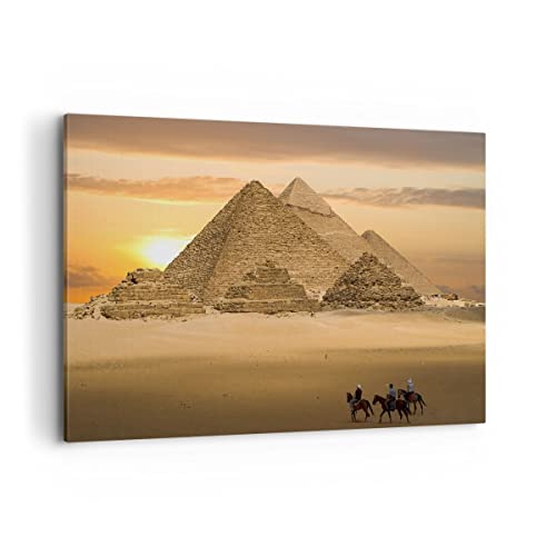 Lienzos decorativos 100x70cm Cuadro Sobre Lienzo Moderno Pirámide egipto desierto Grande Dormitorio Cocina Cuadros Pared Imágenes Cuadros Decoracion Salon Wall Art Prints Decor Canvas AA100x70-2196