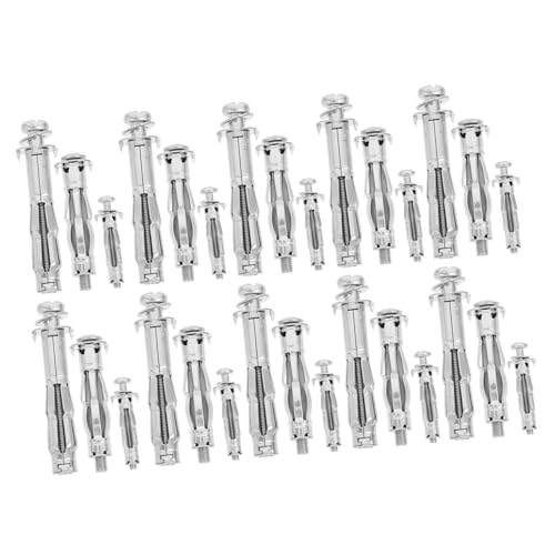 CIYODO 30pcs Heavy Duty Zinc Coated Steel Hollow Wall Anchors for Drywall Bolts Screw Short Hollow Wall Anchor Set