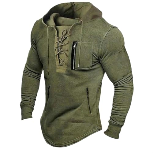 Mid long hoodie hommes couleur unie pour réguler la température en mi-saison