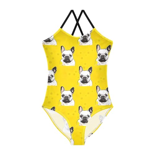 Cute Dog Girls One Piece Swimsuit Beach Swimwear 20854729
