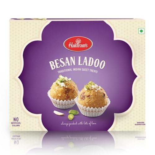 Besan Ladoo 400g | Authentic Laddu Taste | Made with Premium Ingredients | Handcrafted Indian Traditional Sweets | Indian Mithai | Fresh Products | Sweets Gift Pack for Festival