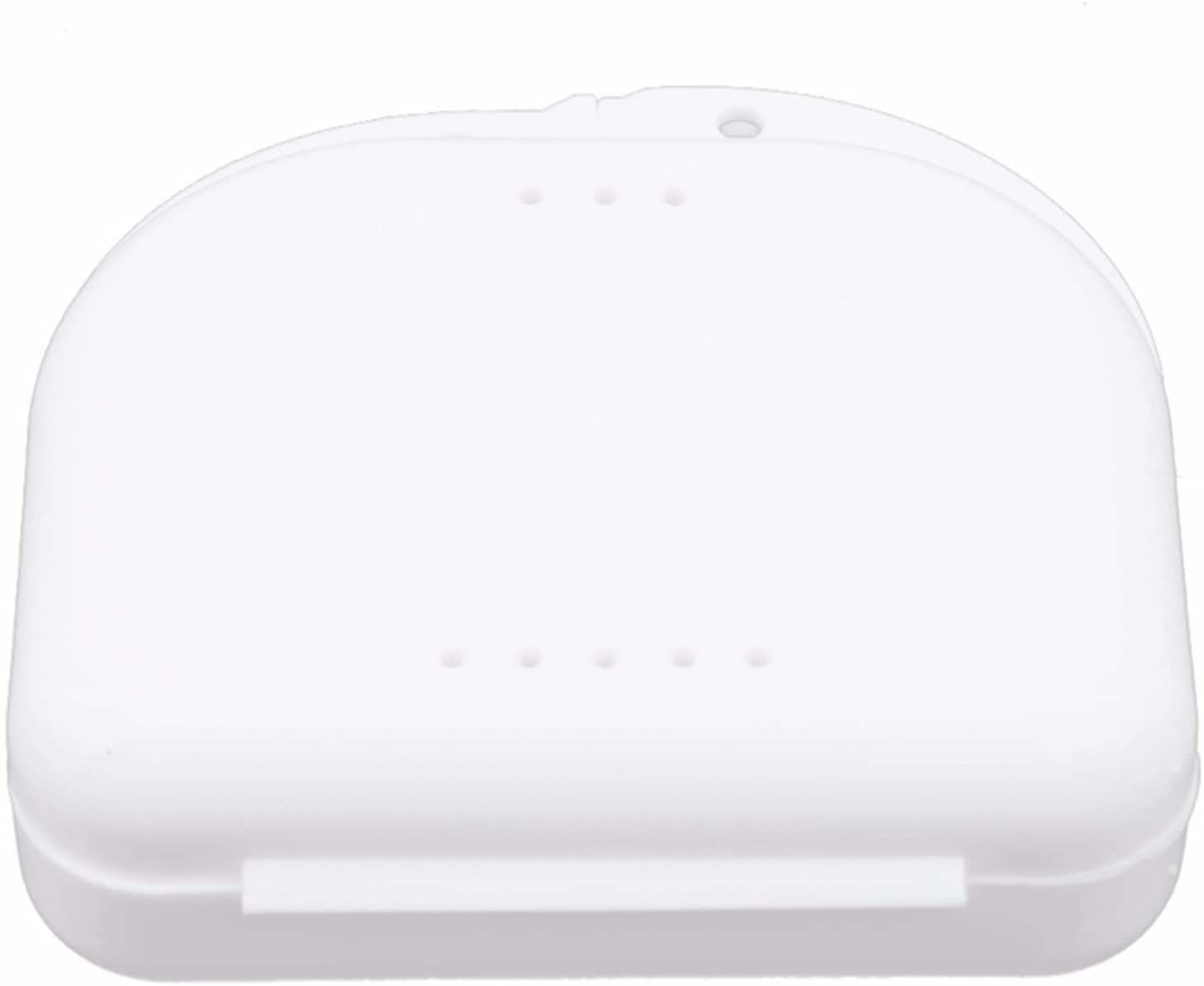 Retainer Case Mouth Guard Case Orthodontic Dental Retainer Box Denture Storage Container White Strong and Long-Lasting
