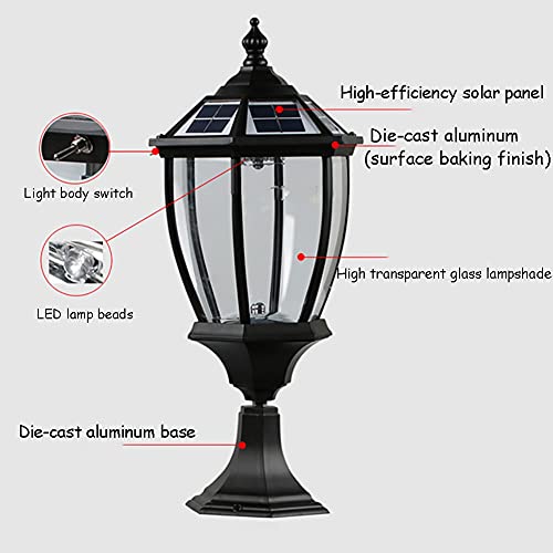 Lampe solaire LED pour sécuriser un portail sombre ou un jardin sans fils