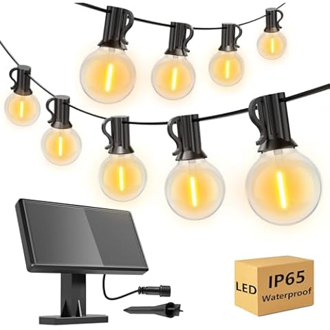 SUWIN Waterproof Solar String Lights for Gardens Cover