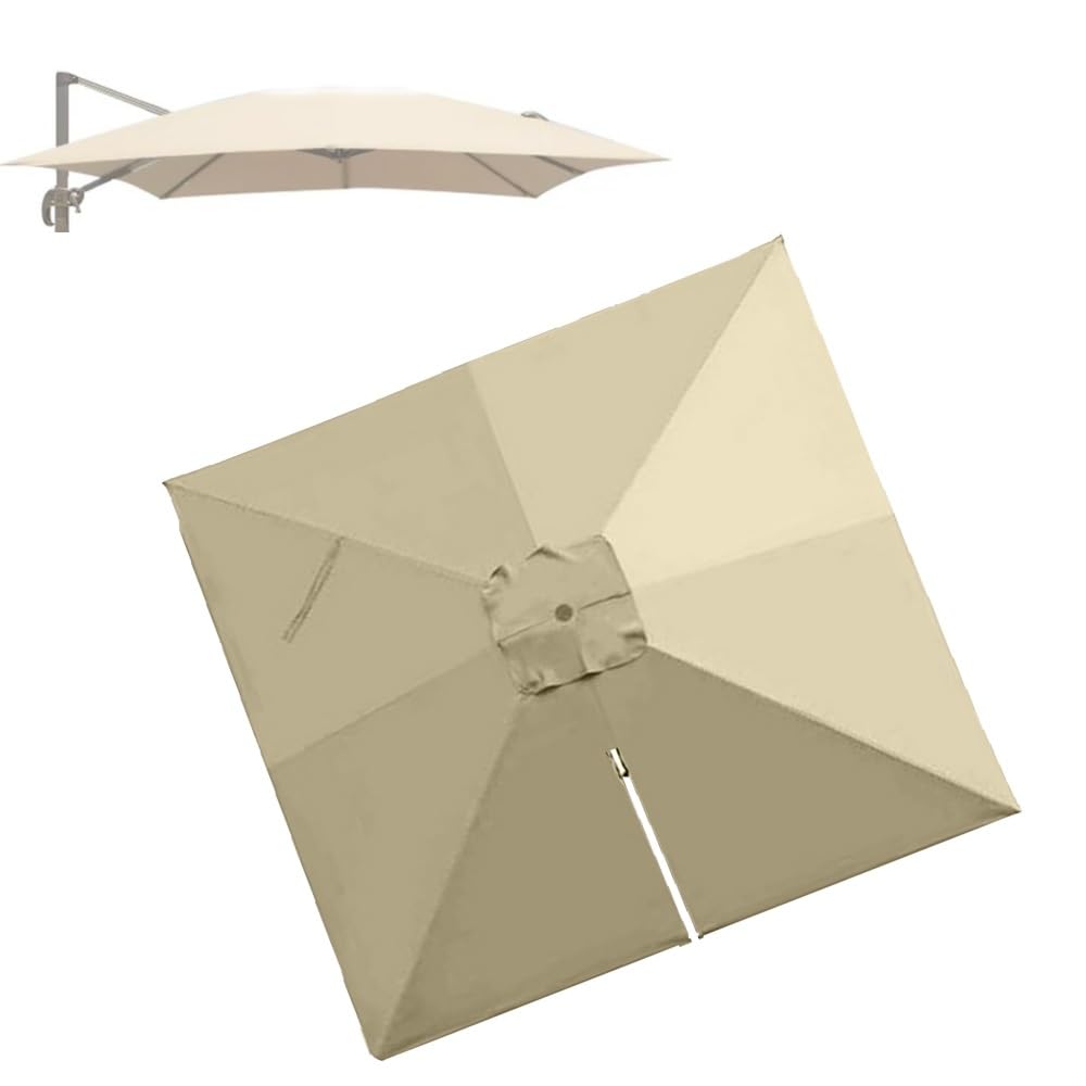 Toile pour parasol déporté 3x4m de rechange pour réparer un tissu usé