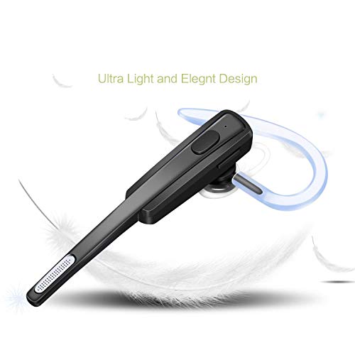 Bluetooth-Headset-COMEXION-Ultralight-Wireless-Bluetooth-Earpiece-Cell-Phones-Noise-Cancelling-Mic-Compatible-iPhone-Android-Other-Smartphones-Black-Case