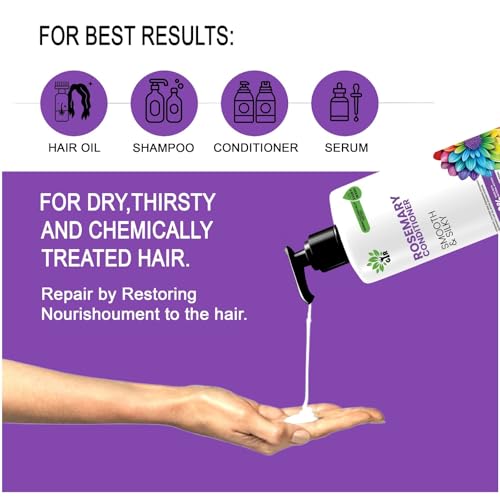 Image of GIR Rosemary Conditioner with Pure Rosemary Extract Smooth & Silky Hair Up to 94% Stronger Hair & 93% Less Hair Fall For Men & Women - 500ml x 3 Bottles (Total 1500ml)