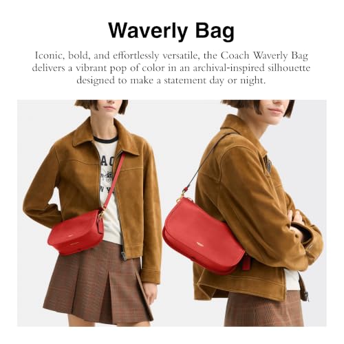 Image of Coach Women's Natural Grain Leather Waverly Bag
