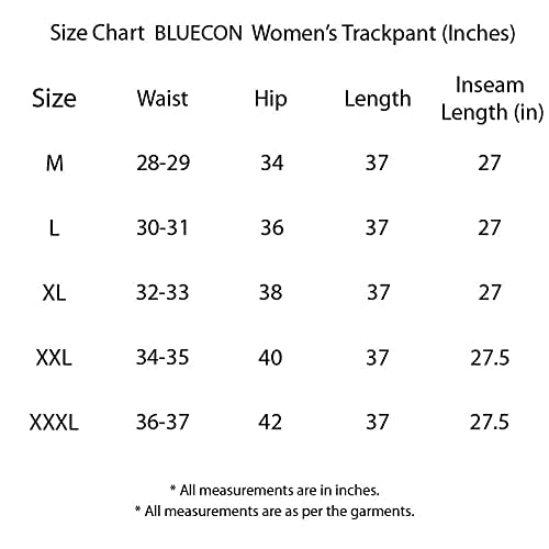 Image of BLUECON Women's Regular Fit Dry fit Trackpants