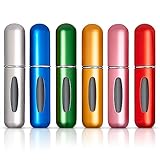 Futureup 6 Pack - 5 Milliliter Mini Refillable Perfume Atomizer Bottle, Refillable Perfume Spray, Scent Pump Case, Perfume Atomizer Refillable Travel, Multicolor