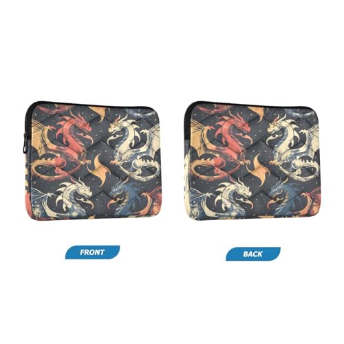 Funda para portátil 13-14 pulgadas diseño dragón impermeable miniatura 2