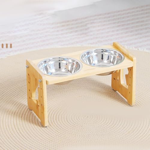Bol de chiens surélevés stand réglable amovible petits animaux et chat - 7