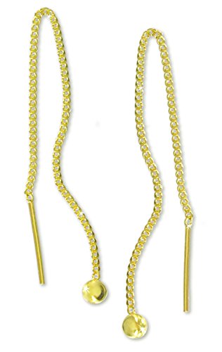 Preisvergleich Produktbild VASCAYA Damen Ohrdurchzieher Ohrring Kugel Gold 333 Geschenk