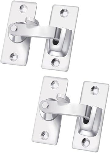 szhdxsy - 2 pestillos de acero inoxidable de 180 grados, pestillo deslizante de puerta abatible, cerradura de puerta corredera de granero, cerradura