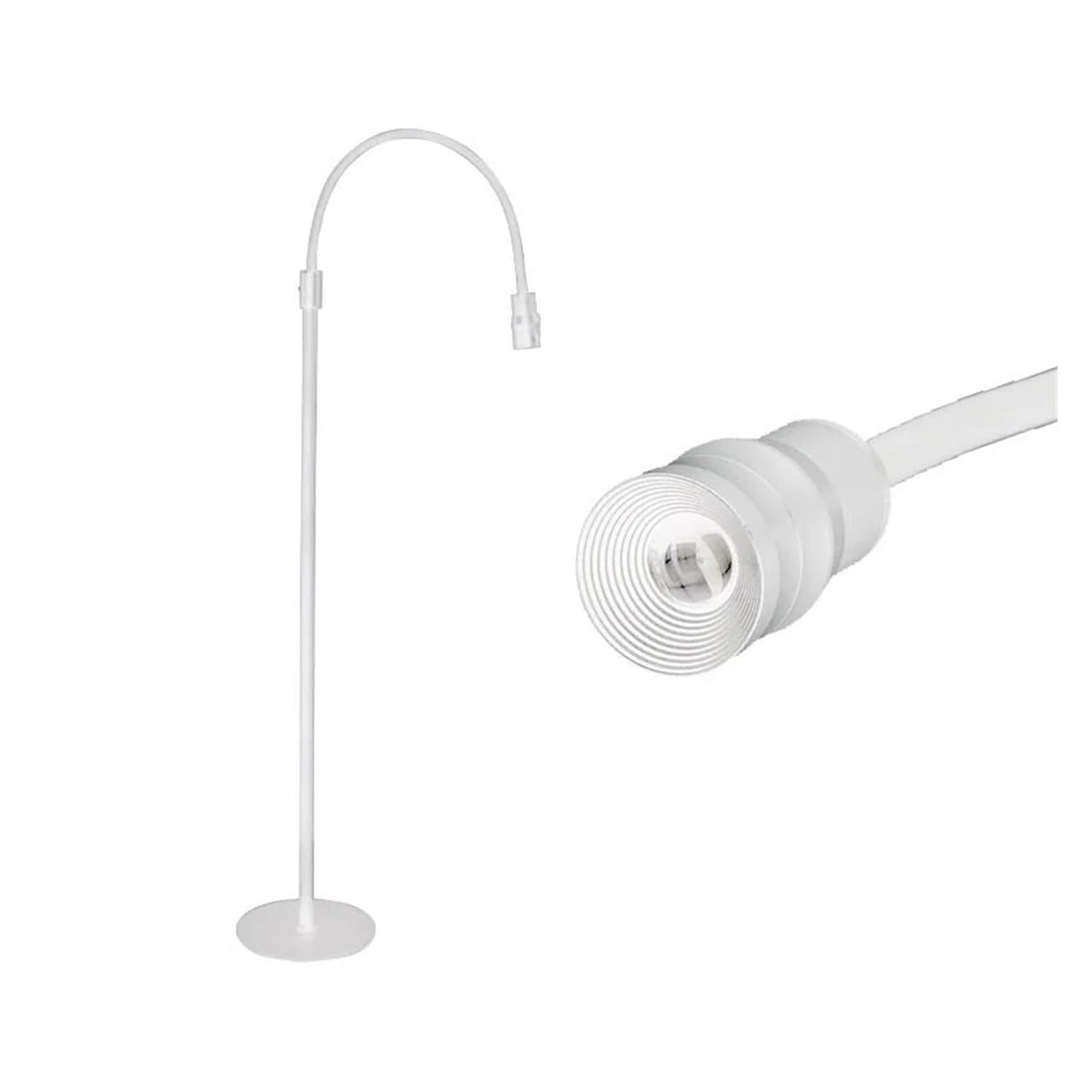 CVFRDD LED Purple Light UV Eyelash Beauty Nail Glue Quick Cure Lamp Eyelash Grafting Foot Switch LED Floor Lamp(Round switch,5W)