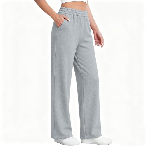 FOCLMP Wide Leg Sweatpants Women Baggy Loose Casual Active Jogger Pants - image 9