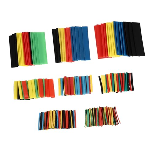 CONGARTENO 328 piezas Tubo Termoretráctil de Poliolefina para Cable Eléctrico Kit de Fundas Aislantes Resistentes al Calor y Corrosión para DIY Hogar y Electricidad