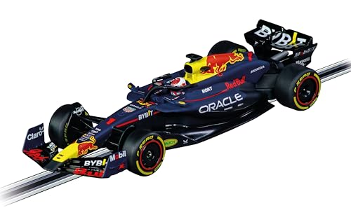 Coche de ranura Carrera Red Bull RB20 Max Verstappen escala 1:32 con luces de freno realistas