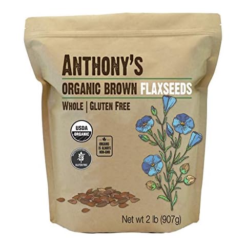 Anthony's Organic Brown Whole Flaxseed Cover