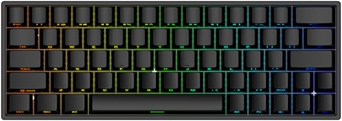 Hyekit Irock – ND63 PRO – Clavier de jeu magnétique à déclenchement rapide, 60 % 63 touches – Clavier mécanique filaire avec activation hyper-rapide, point d'actionnement réglable, taux