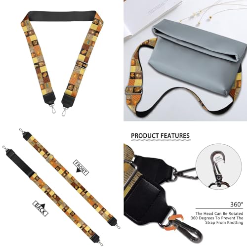 Image of Jeiento Replacement Shoulder Strap,2 Piece Set Guitar Style Handbag Crossbody Strap Adjustable Guitar Straps for Women Girls