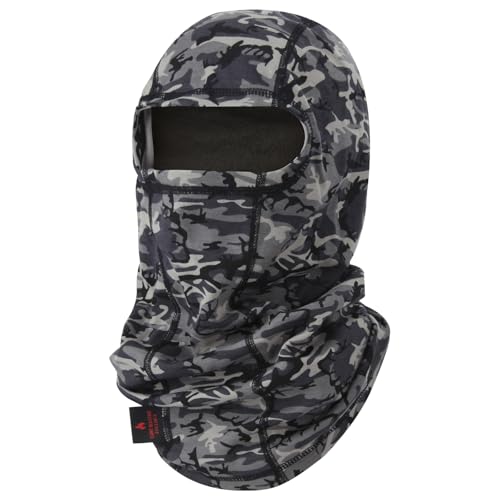Image of FR Face Mask for Men - Fire Resistant Balaclava Welding Head Cover, 100% Cotton Full Face Hood & Neck Protector