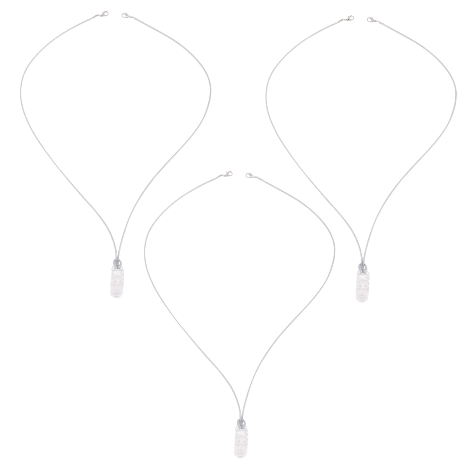FOMIYES Clip Anti-lost Lanyard Hearing Amplifier Lanyard Clip Holder 3pcs Set Rope for Seniors Boys and Girls Adults