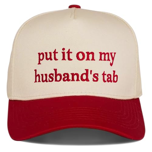 Put It On My Husbands Tab Funny Trucker Hats Women Vintage Adjustable Baseball Cap Embroidery Fashion Trucker Hat