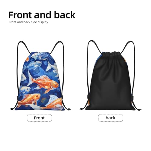 Drawstring Bag Lightweight Small Gym Bag for Women Dish Painting Soccer Backpack for Sports Travel4