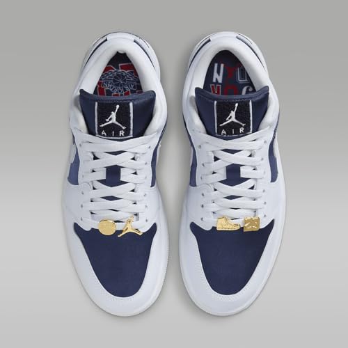 Jordan Air 1 Low SE Women's Shoes (FZ8778-044, Football Grey/White/Gym Red/Midnight Navy)4