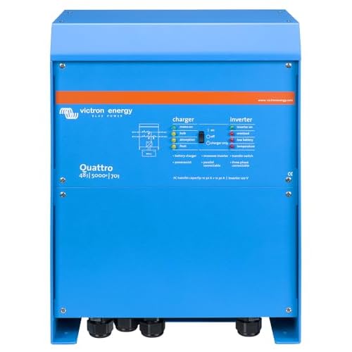 Victron Energy Quattro 5000VA 48-Volt Pure Sine Wave Inverter and 70 amp Battery Charger