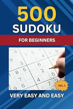 Paperback Sudoku for Beginners: 500 Very Easy and Easy Sudoku Puzzles Book