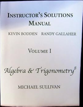 Paperback Student Solutions Manual For Algebra and Trigono (P) (TM) Book